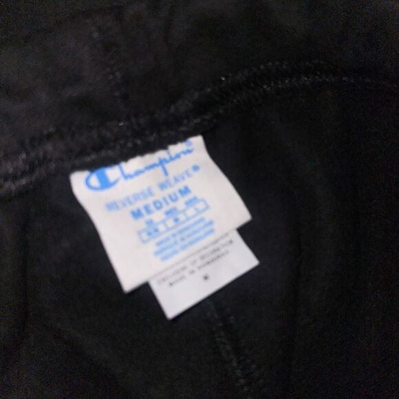 Champion Reverse Weave Sweatpants black sz men's medium NEW - Picture 9 of 9